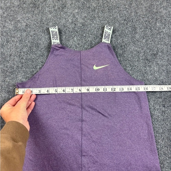 NIKE Girls Purple Athletic Standard Fit Logo Strap Tank Top Dri-fit  size: XL - Picture 7 of 7
